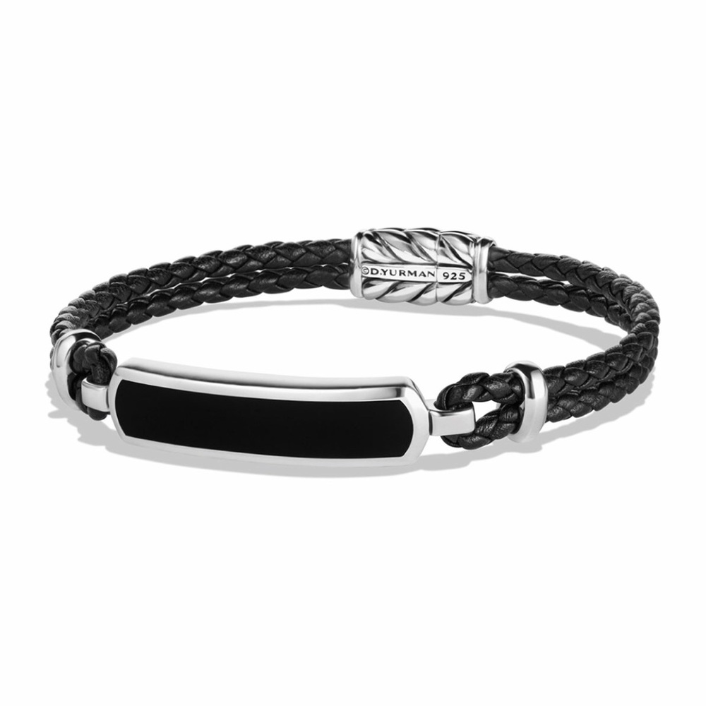 David Yurman Lea Men’s Woven Leather Bracelet